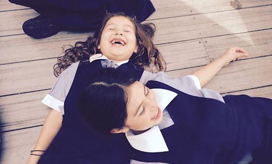 Happy confident student