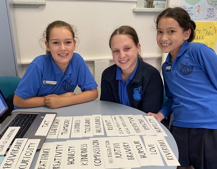 Grow Your Mind students learning wellbeing vocabulary